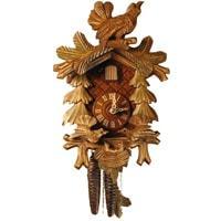 Cuckoo Clock - Rombach & Haas (Romba) FEEDING BIRDS Model 1208 1-Day Black Forest Cuckoo Clock